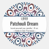 Elegant Spa Beauty productlabel Ronde Sticker (Voorkant)