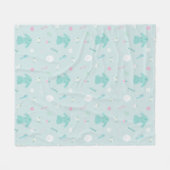 Elegant Spa-dingen met rozen ontwerp Fleece Deken (Voorkant (Horizontaal))