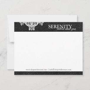 Élégant Spa et Cartes pour notes de salon