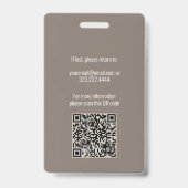 Elegant Spa & Salon Schoonheidsspecialiste Badge (Achterkant)