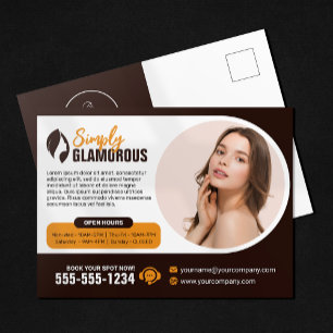 Elegant Spa Schoonheidssalon Make-up Nagels & Gezi Briefkaart
