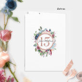 Elegant Spaans Roos Gold Quinceañera Folded