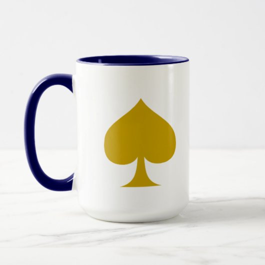 Elegant Spade Ontwerp Mok (Links)