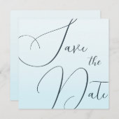 Elegant sparen de Sjabloon van de Datum Kaart (Voorkant / Achterkant)