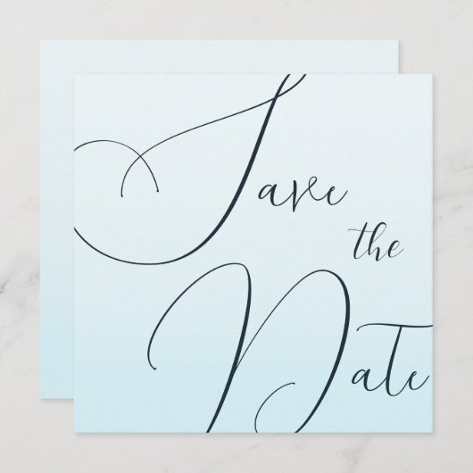 Elegant sparen de  Sjabloon van de Datum Kaart (Voorkant / Achterkant)