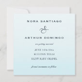 Elegant sparen de Sjabloon van de Datum Kaart (Achterkant)