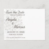 Elegant sparen het Briefkaart van de Datum (Achterkant)