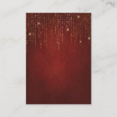 Elegant Sparging Gold String Lights QR Code RSVP Informatiekaartje (Achterkant)