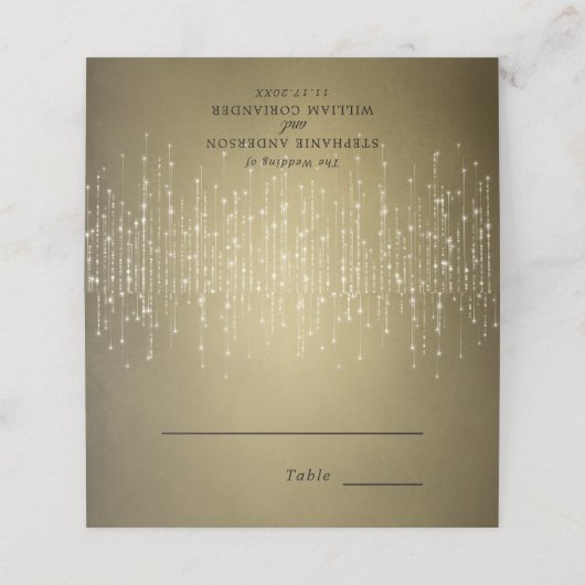 Elegant Sparging String Lights Gold Wedding (Buitenkant ongevouwen)