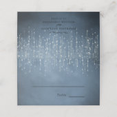 Elegant Sparking String Lights Navy Blue Wedding (Buitenkant ongevouwen)
