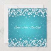 Elegant Sparkle Custom Blue Kaart (Achterkant)