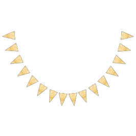 Elegant Sparkle Gold Glitter Vlaggetjes