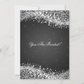 Elegant Sparkle/Sparging Sjabloon Party Kaart (Achterkant)