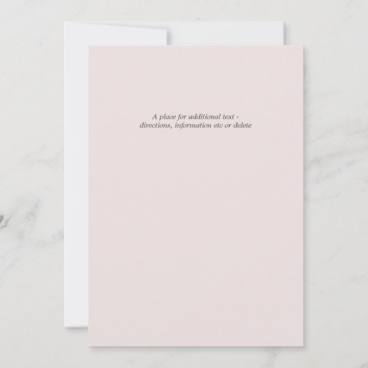 Elégant Sparkling Ocean Beach Mariage Invitation (Dos)