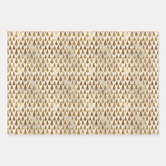 Elegant Sparkly Gold en Deep Red Christmas Inpakpapier Vel (Voorkant 3)