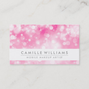 ELEGANT SPARKLY LIGHT grillig schattig roze bokeh Visitekaartje