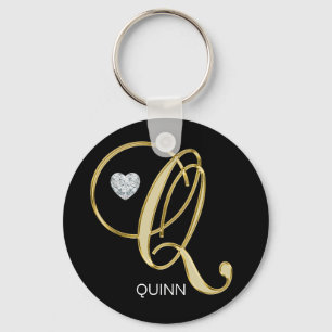 Elegant, speciaal gepersonaliseerd Gold monogramme Sleutelhanger