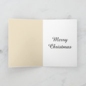 Élégant spécial Nom et nom couple Carte de Noël (Intérieur)