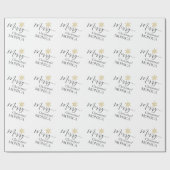 Elegant Specialized Merry kerstsnowflakes Cadeaupapier (Vlak)