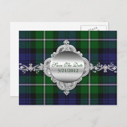 Elegant spelden sparen het Briefkaart van de Datum (Voorkant / Achterkant)