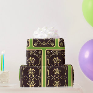 Elegant spelen Kaart zwart goud Cadeaupapier