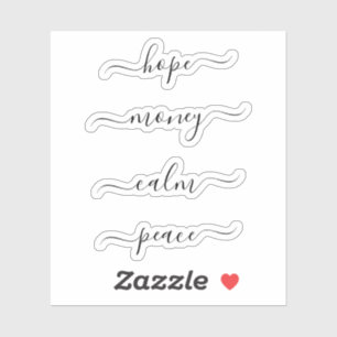 Elegant-spellingkaartenlabels wissen sticker