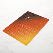 Elegant Spider Web Halloween Foil Invitation (Rotation)