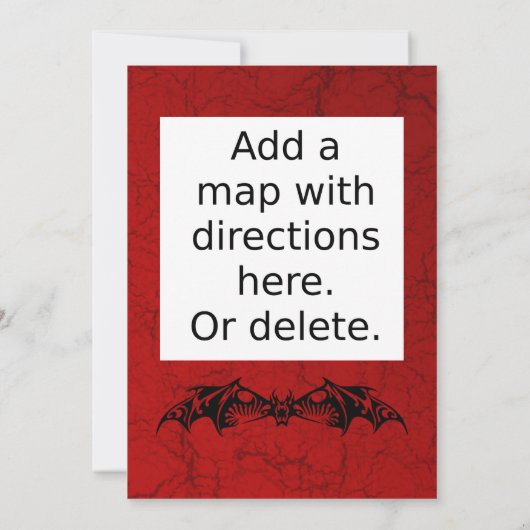 Elégant Spiderweb Party Invitation (Dos)