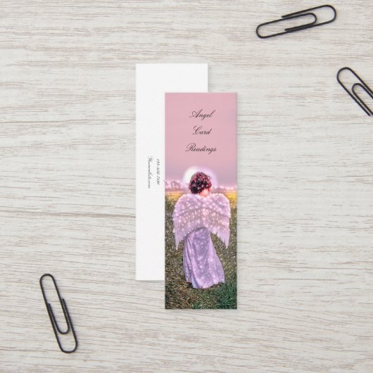 Élégant Spirituel Lecture Carte Angel Lumineuse (Devant/Arrière en situation)