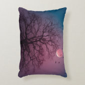 Elegant Spooky Halloween Theme Tree Mon Artwork Accent Kussen (Voorkant(Verticaal))