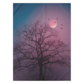 Elegant Spooky Halloween Theme Tree Mon Artwork Tafelkleed (Voorkant)
