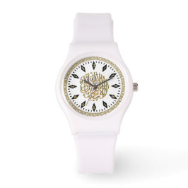 Elegant & Sporty Islamic Watch met Muslim Shahada Horloge