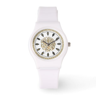 Elegant & Sporty Islamic Watch met Muslim Shahada Horloge