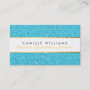 ELEGANT sprankelend glamoureus gouden folie glitte Visitekaartje