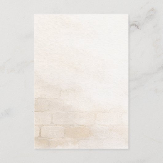 Elegant Spring Botanical Wedding Menu Card (Dos)