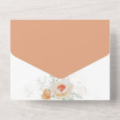 Elegant Spring Floral Birthday All In One Uitnodiging (Achterkant)