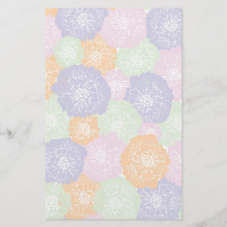 Elegant  Spring Floral Pattern Briefpapier