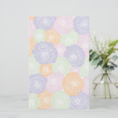 Elegant Spring Floral Pattern Briefpapier (Staand voorkant)