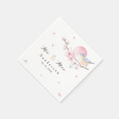 Elegant Spring Floral Wedding Servet (Hoek)