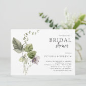 Elegant Spring Greenery | Botanisch Vrijgezellenfe Kaart (Staand voorkant)