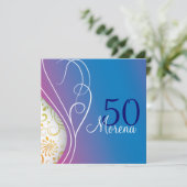 Elegant Square Invitation Kaart (Staand voorkant)