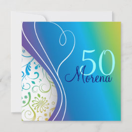 Elegant Square Invitation Kaart