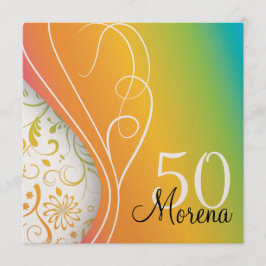 Elegant Square Invitation Kaart