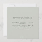 Elegant Square Multi Photo Save The Date (Achterkant)