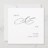 Elegant Square Wedding Save the Date (Voorkant)