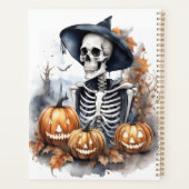 Elégant Squelette Halloween Aquarelle (Dos)