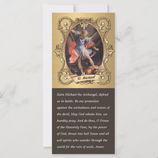 Elegant St. Michael Prayer Religieuze (Voorkant)