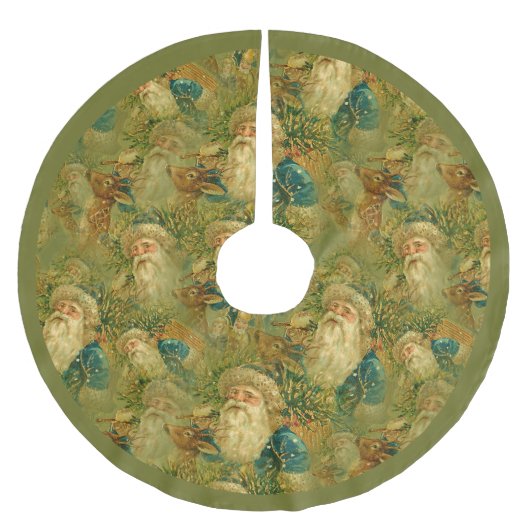  Elegant St. Nickolas Santa Claus Rendier Kerstboom Rok (Voorkant)