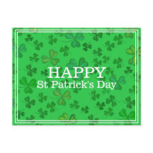 Elegant St. Patrick's Day Klaverpatroon - Groen