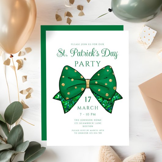 Elegant St. Patrick's Day Party Invitation